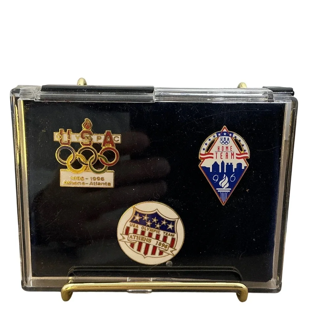 Olympic Games Pins Collection 1896 Athens Atlanta USA‎ Home Team Souvenir Set